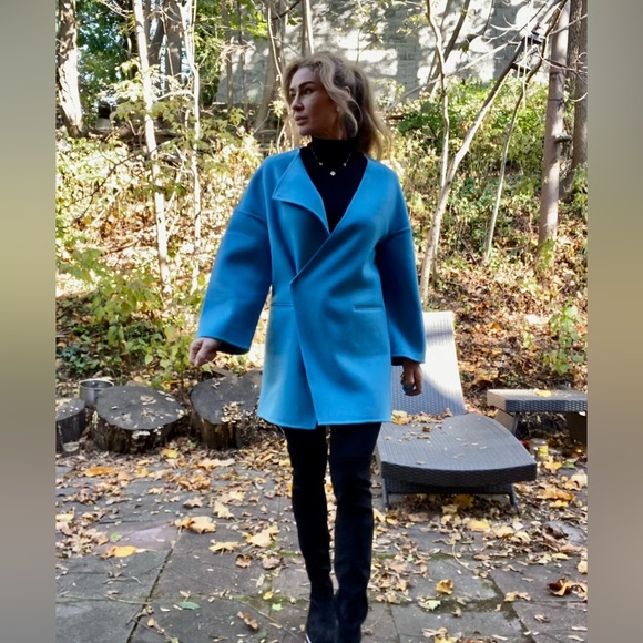 Blue Sky Factory Wool Coat, Sz M - Picture 3 of 15